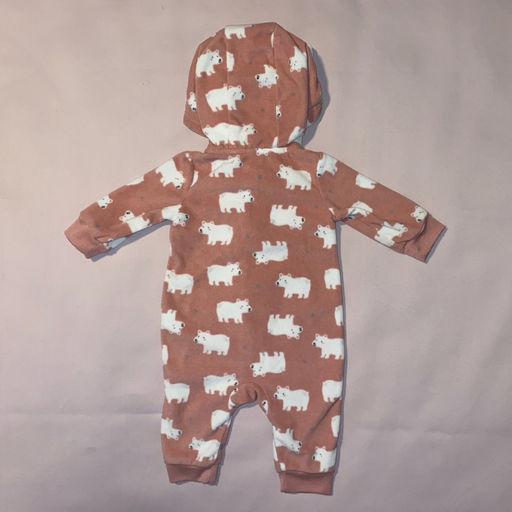 Carter's Polar Bear Ears Onesie, 3m - Picture 5 of 10
